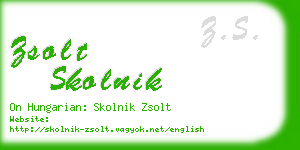 zsolt skolnik business card